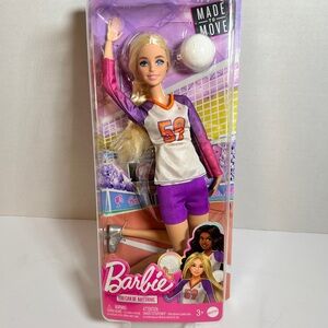 Barbie You Can Be Anything Made to Move Volleyball Player NEW IN BOX!